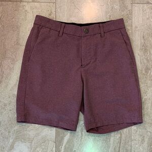 Bonobos Men's Burgundy Flat Front Shorts